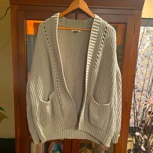 American Eagle Outfitters Women's Green Cardigan